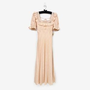 Free People Now And Forever Dress Size S Peach‎ Cottage Countryside Romantic